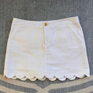 Lilly Pulitzer Colette Scallop Hem Skort Size 6